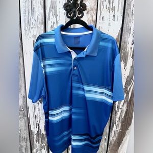 Mens xxl golf shirt blue ombré